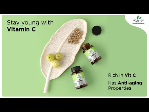 Organic India Amalaki Vitamin C Antioxidant Capsules