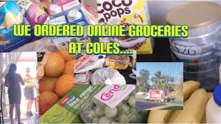 We ordered groceries online at Coles. Guess the total cost