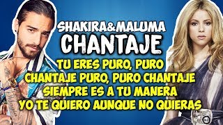 Shakira ft Maluma - Chantaje (Letra)
