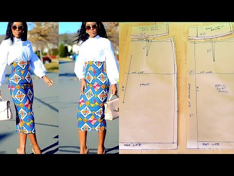 High Waist Basic Skirt Pattern [DETAILED]| Easy way to...