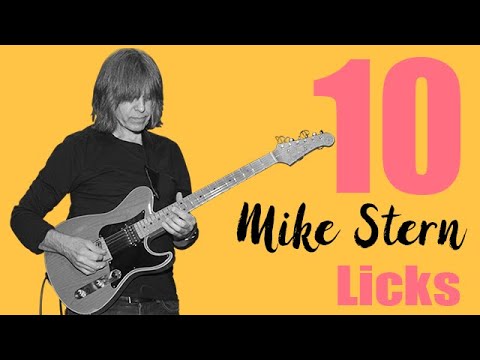 10 Mike Stern Licks - Guitar Lesson With Tabs - Jazz Fusion - Transcribed From "Chatter"