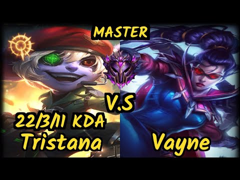 Anderu (TRISTANA) vs VAYNE - 22/3/11 KDA BOTTOM ADC GAMEPLAY - OC Ranked MASTER