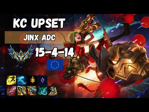 KC Upset EUW 1589 LP Challenger Jinx ADC vs Draven ADC - Patch 14.9 | League of Legends |