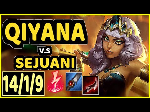 DJOKO (QIYANA) vs SEJUANI - 14/1/9 KDA JUNGLE CHALLENGER GAMEPLAY - EUW