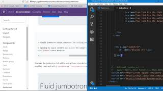 Bootstrap 4 tutorial   11   Jumbotron and offsets