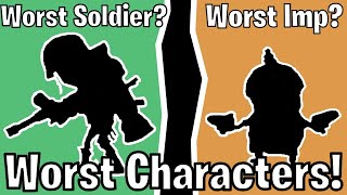 Worst Character of Each Class (Plants vs Zombies Garden Warfare 2)