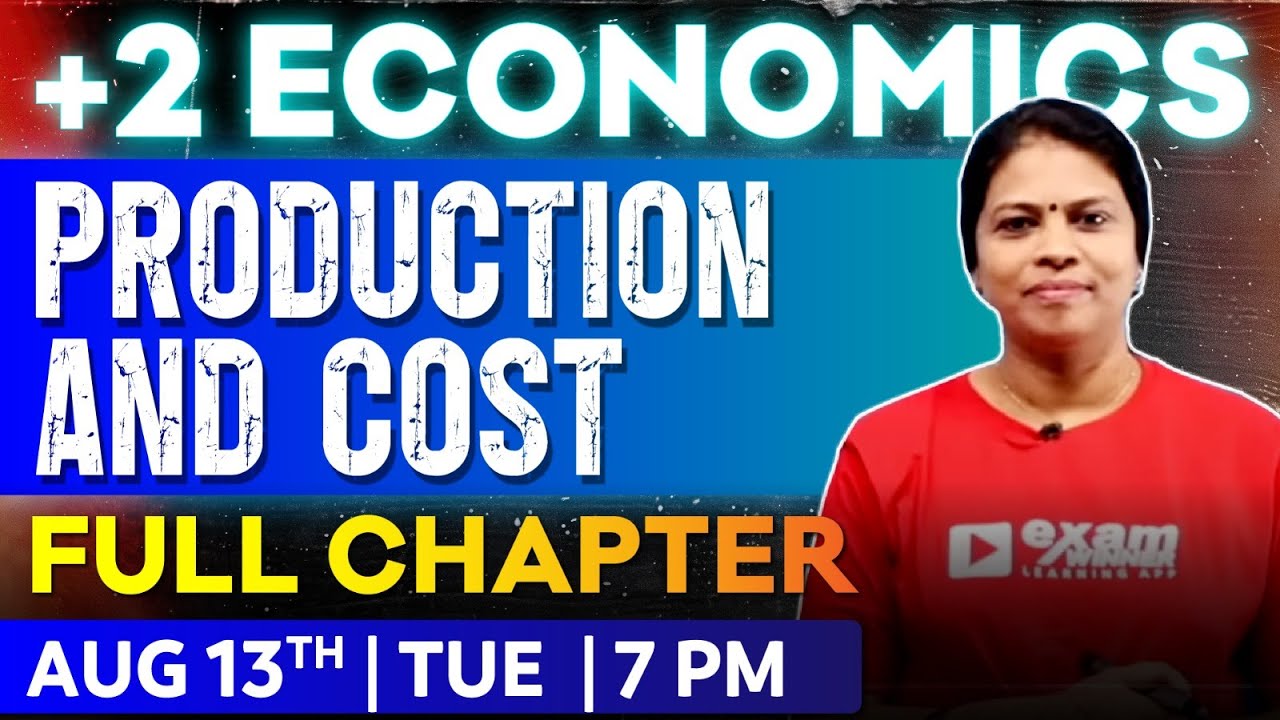 +2 Commerce Micro Economics | Production And Cost  | Oneshot | Exam Winner