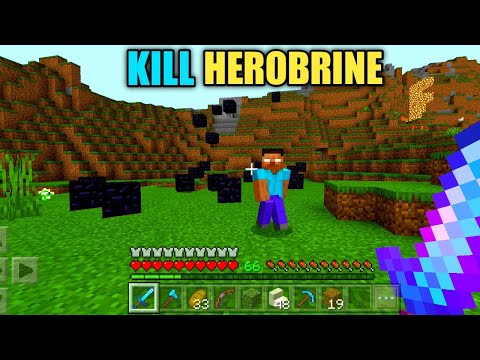 Minecraft | Kill Herobrine With God Armor | Oggy And Jack | Minecraft Pe | In Hindi |