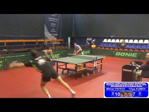 Mikhail PAYKOV vs Filipp KUIMOV Russian Premier League Playoff Table Tennis