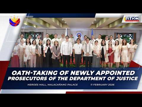 Oath-taking of Newly Appointed Prosecutors of the Department of Justice