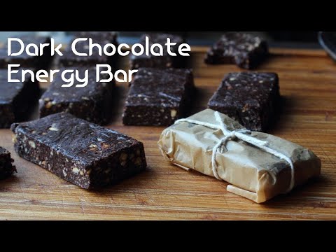 Dark Nutty Chocolate Energy bar at Home / चॉकलेट ऊर्जा बार कैसे बनाये / How to make energy Bar.