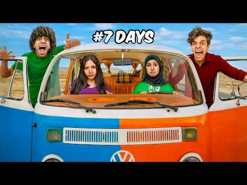 تحدي البقاء في الباص !! ( آخر فريق يخرج من الباص هو الفائز ) !!🤯 نهاية غير متوقعه 💔😭