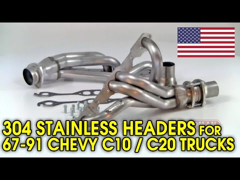 Hedman Stainless Steel Headers - 67-87 GM Pick-Up SBC Hedman Stainless Steel Headers - 67-87 GM Pick-Up SBC