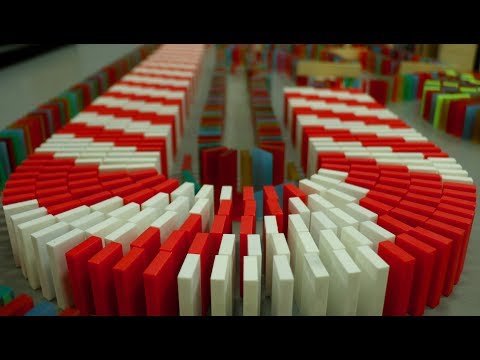 250,000 DOMINOES TIMELAPSE! - ISM 2017: Game On!