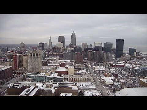 Monday Cleveland weather time-lapse for January 28, 2019