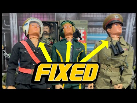 FIXED! Action Man Sharpshooter Position Head re-string! Palitoy Hasbro GIJOE Vintage repair