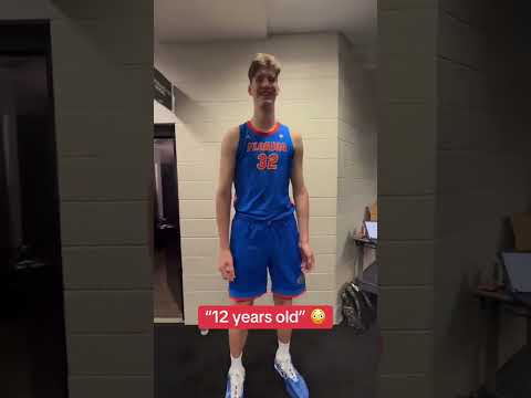 Florida’s 7’9” center Olivier Rioux started dunking at 12 YEARS OLD. 🤯🤯