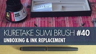 Kuretake Sumi Brush Pen Unboxing & Ink Replacement