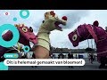 Kinderen ontwerpen wagen voor het grootste bloemencorso ter wereld