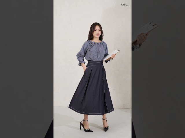 ET37JX059 - Juyp denim xanh than