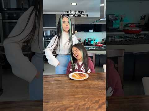 Você estuda  de manhã ou de tarde?