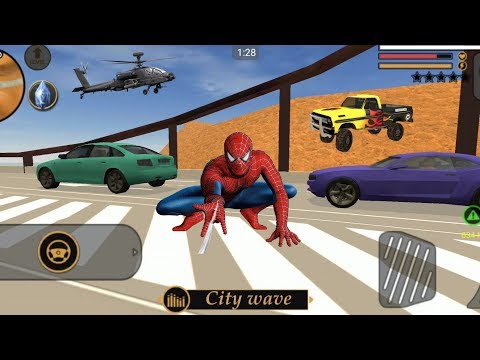 Vegas Crime Simulator (SpiderMan) Transformer Fell inside the Bridge - Android Gameplay HD