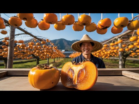 “Inside Japan’s $450 Persimmons 🍊 | The Art of Hoshigaki Making”