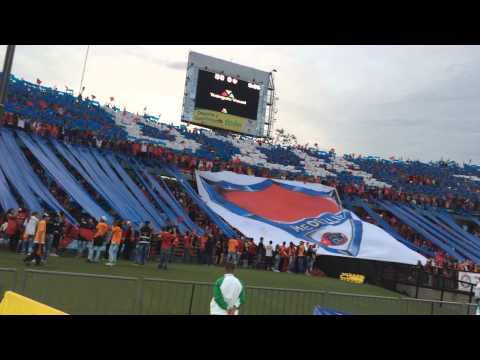 "Himno antioqueño, tifo monumental por la hinchada mas linda del mundo!!" Barra: Rexixtenxia Norte &bull; Club: Independiente Medellín