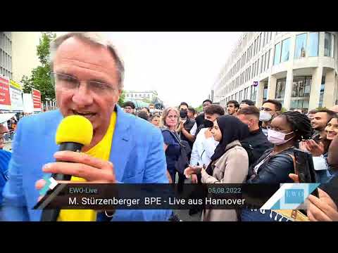 Stürzenberger BPE. Live aus Hannover. Syrischer Flüchtling beleidigt Deutsche, Allahu Akba-Rufe