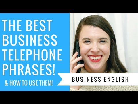 The BEST Business TELEPHONE PHRASES! l Learn Business English With Me!