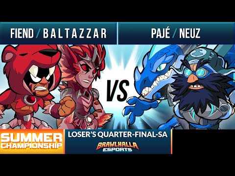 Fiend & B A L T A Z Z A R vs Pajé & Neuz - Loser's Quarter-Final - Summer Championship 2020 - 2v2 SA