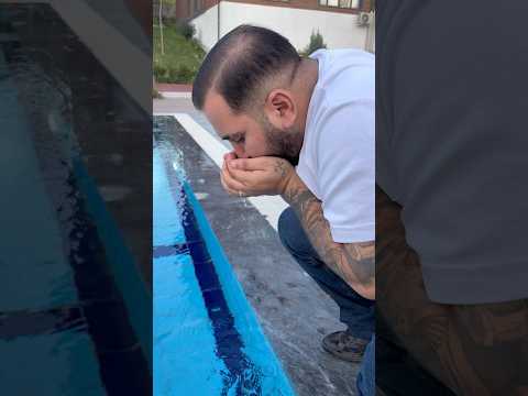 Ömer havuzun suyunu içti kustu 🤮🤮 #shortvideo