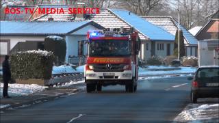 preview picture of video 'Einsatzfahrten von 28.12.14 Feuer Y in Heide Virchowstraße'