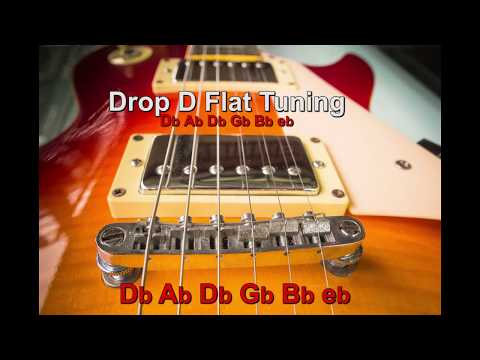 Half Step Drop D Flat Guitar Tuning (Db Ab Db Gb Bb eb) - Guitar Tuner