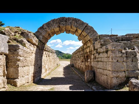 Walking in Ancient Olympia - Greece [4K]