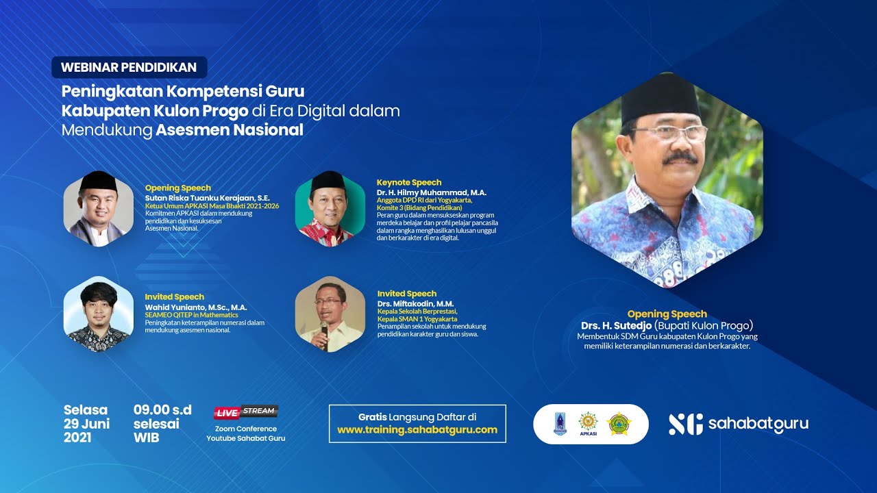 WEBINAR PENDIDIKAN: Kabupaten Kulon Progo X SahabatGuru 2021