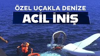 Gürcistan'dan kalkan özel uçak Rize açıklarında denize acil iniş yaptı