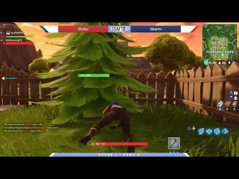 SaftB: The Boys Build a Fort FortNite Round 1 - Stylez vs Shiny