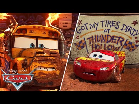 Miss Fritter vs. Lightning McQueen | Pixar Cars | @disneyjr