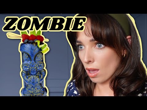 IRISH GIRL DRINKS ZOMBIE TIKI COCKTAIL FOR THE FIRST TIME | Cocktails with Ciara
