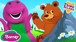 The Bear Went Over the Mountain | Barney Nursery Rhymes and Kids Songs