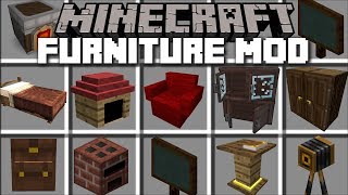 Minecraft FURNITURE MOD / REBUILDING HOUSES IN MINECRAFT!! Minecraft