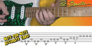 Pat Benatar - Heartbreaker - guitar lesson (solo) with tabs!