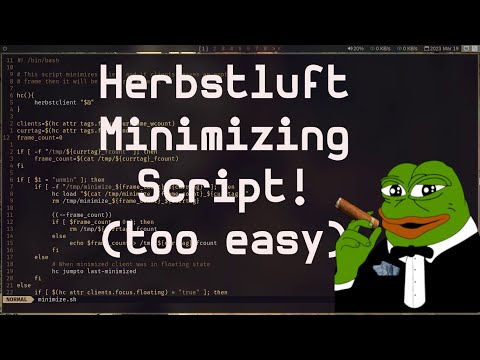 Minimizing script for herbstluftwm