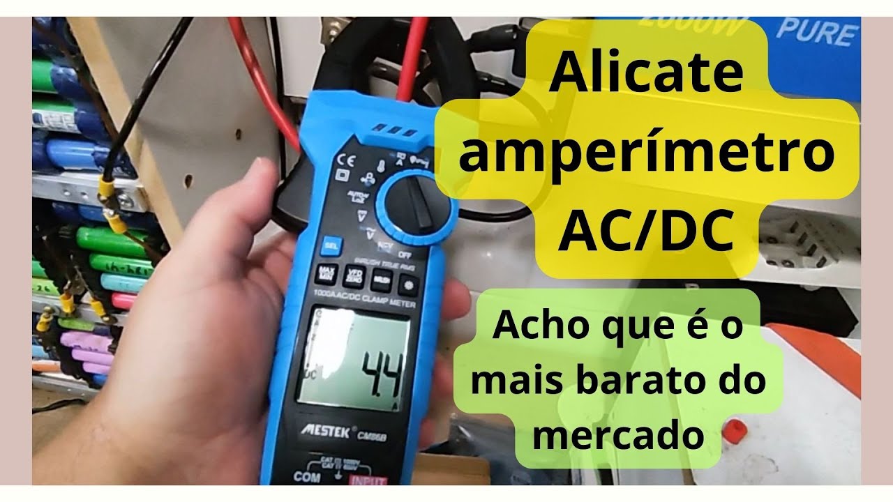 Alicate amperímetro para Corrente Contínua mais barato do mercado - EP241