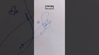 Download lagu Hafsa name signature design mp3