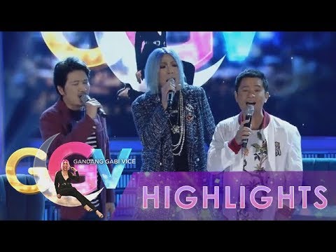 GGV: Vice Ganda sings as Regine with Ogie and Janno