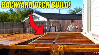 Cheap Backyard Deck Came Out AWESOME! [#37]