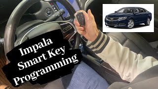 How To Program A Chevrolet Impala Smart Key Remote Fob 2014 - 2016
