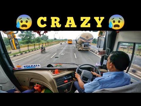 EXTREMELY AGGRESSIVE & HIGHSPEED🔥VOLVO BUS Driving by Expressline VOLVO Bus || Volvo Driving